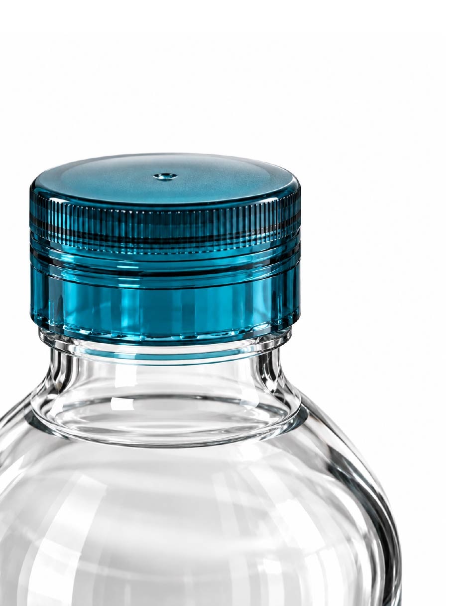 Set botella de agua de Vidrio con tapa No aplica 1 L