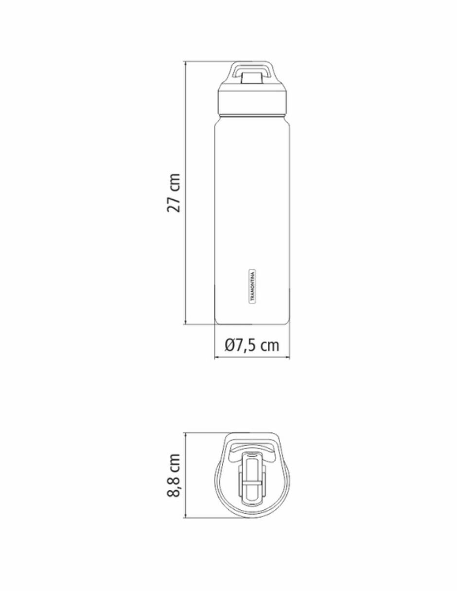 Termo doble pared de Acero inoxidable con tapa Rosca 7