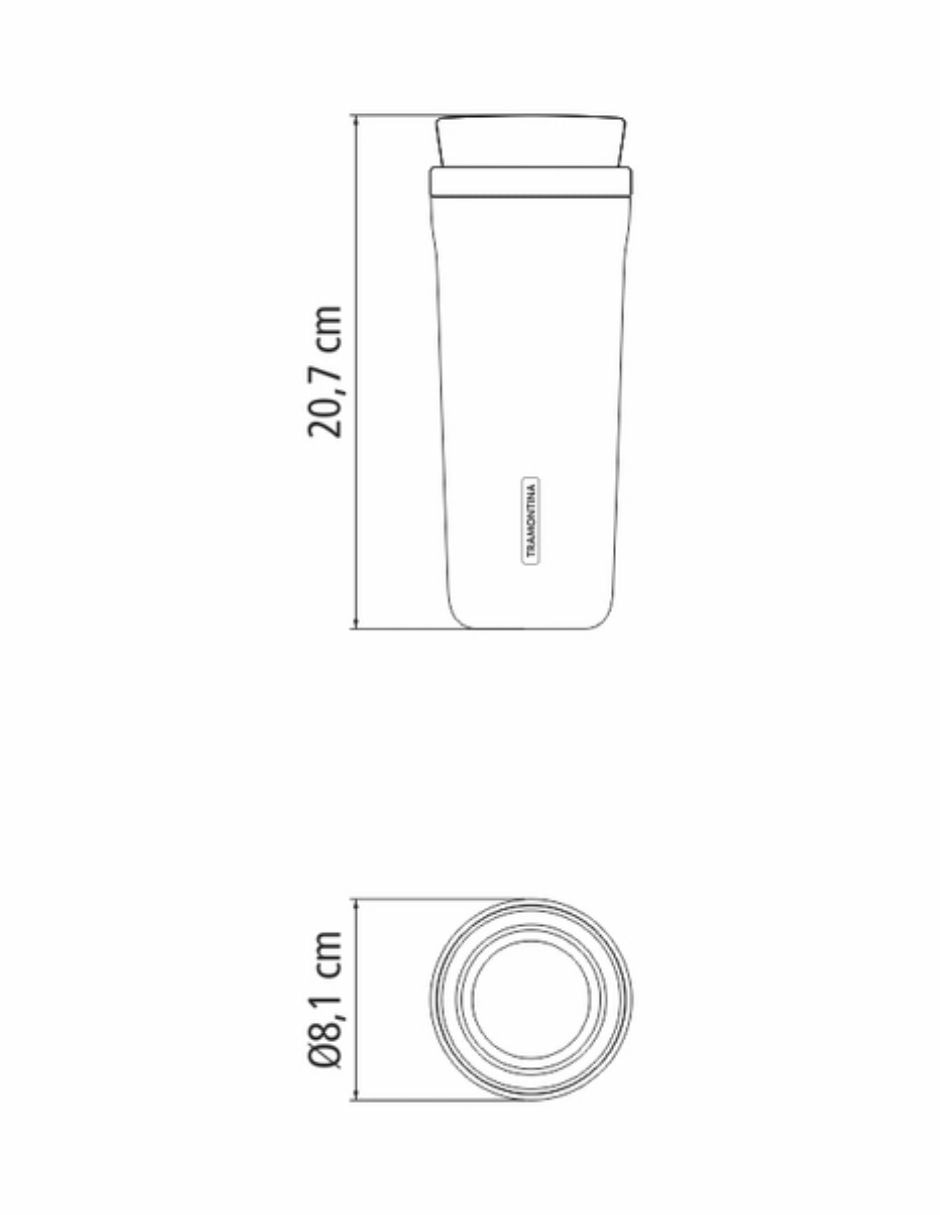 Termo doble pared de Acero inoxidable con tapa Rosca 6
