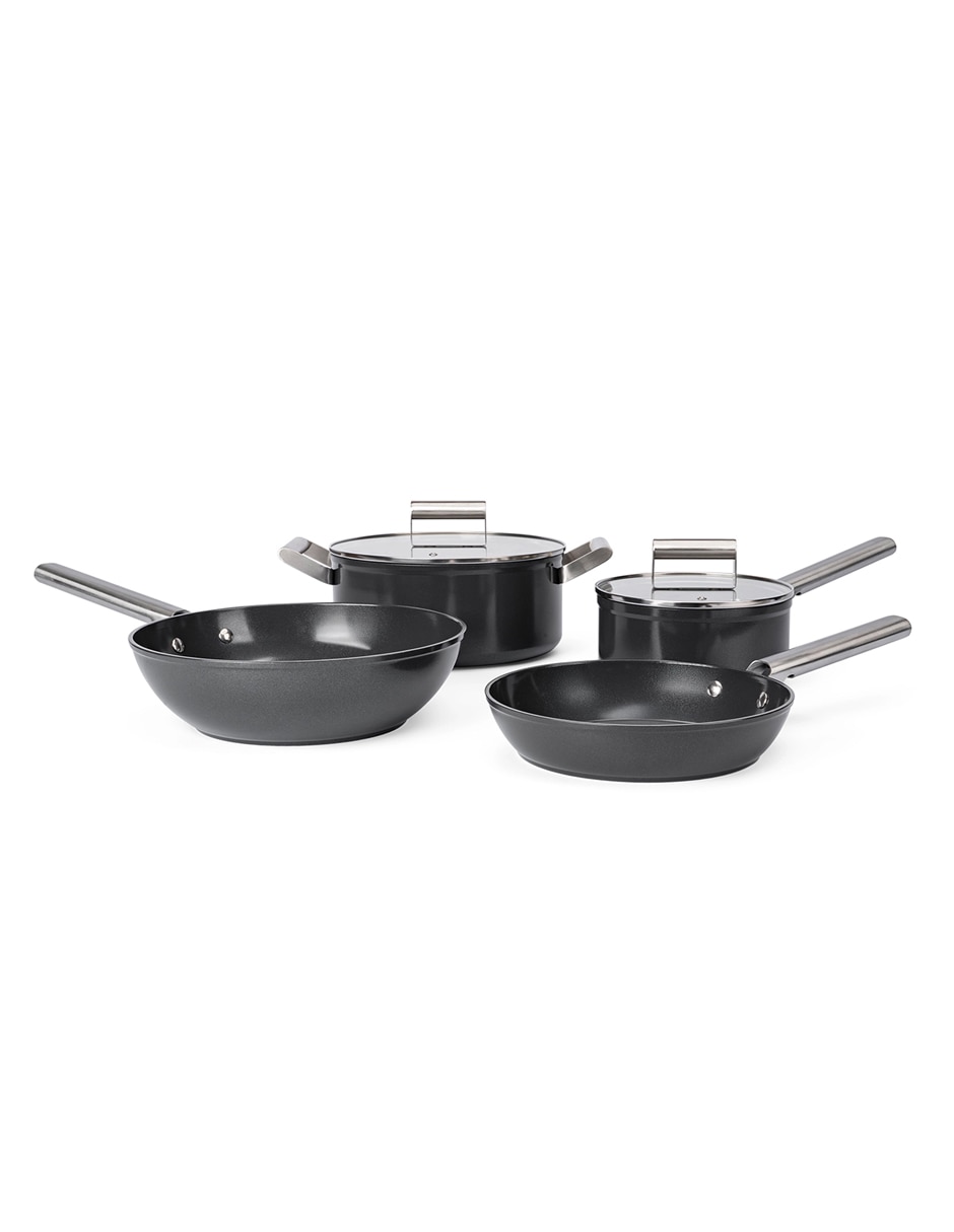 Batería de cocina de Aluminio forjado antiadherente Convencional Set de 6 piezas piezas