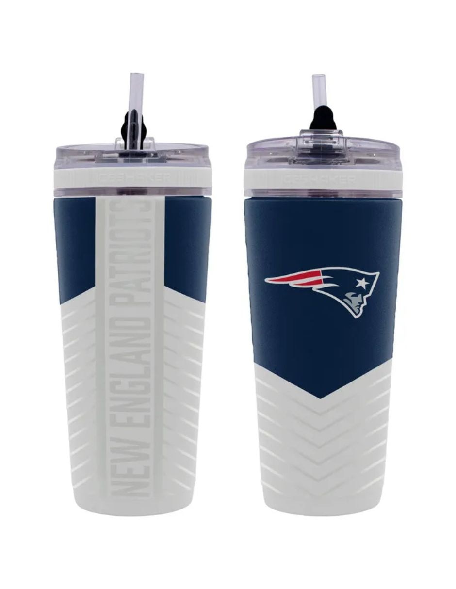 Termo doble pared de Acero inoxidable Flex Ice 4D New England Patriots con tapa Rosca