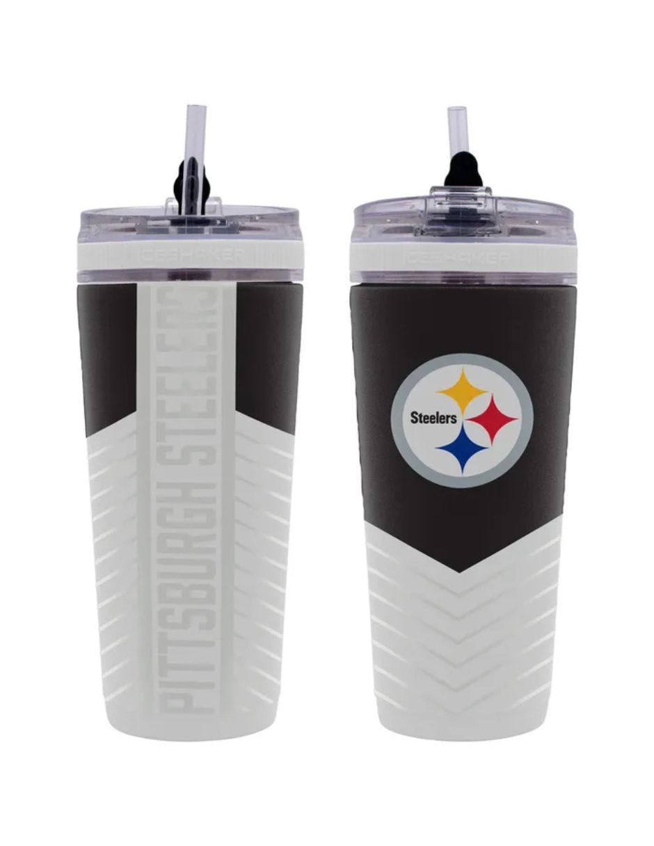 Termo doble pared de Acero inoxidable Flex Ice 4D Pittsburgh Steelers con tapa Rosca
