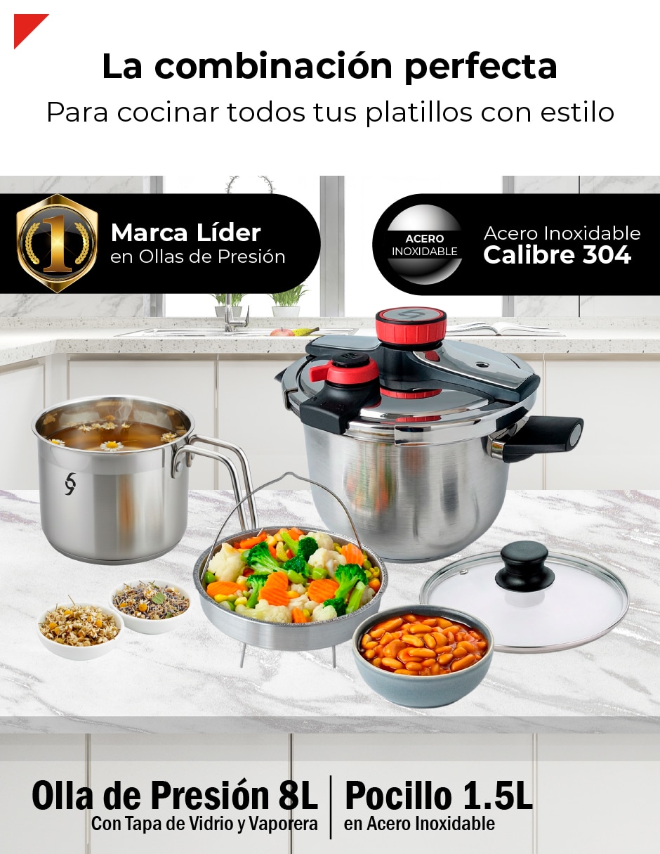 Set olla de presión sin familia 2