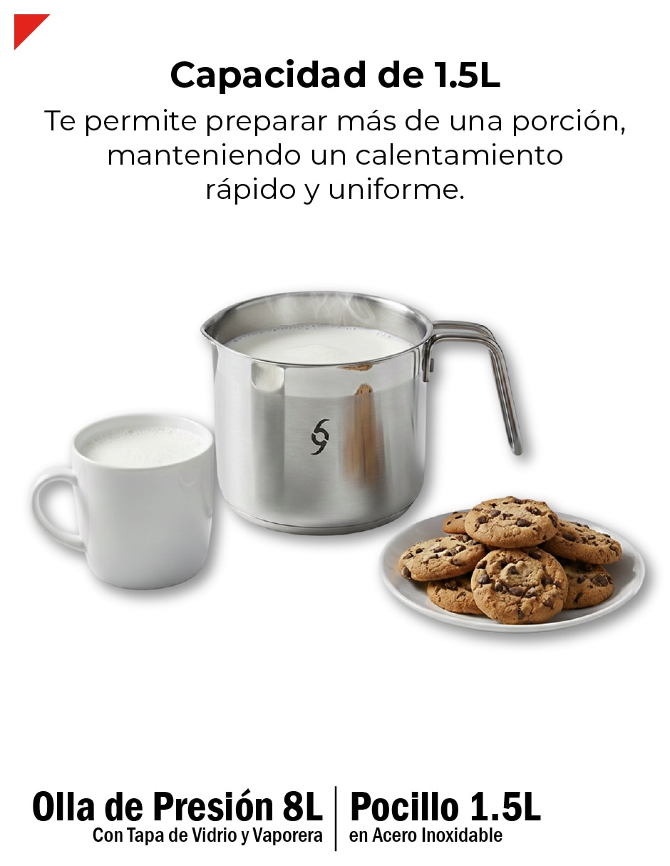 Set olla de presión sin familia 4