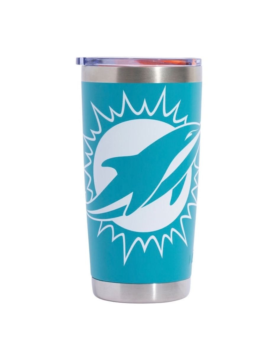 Termo doble pared de Acero inoxidable BIG LOGO MIAMI DOLPHINS con tapa A presión Termo doble pared de Acero inoxidable BIG LOGO MIAMI DOLPHINS con tapa A presión