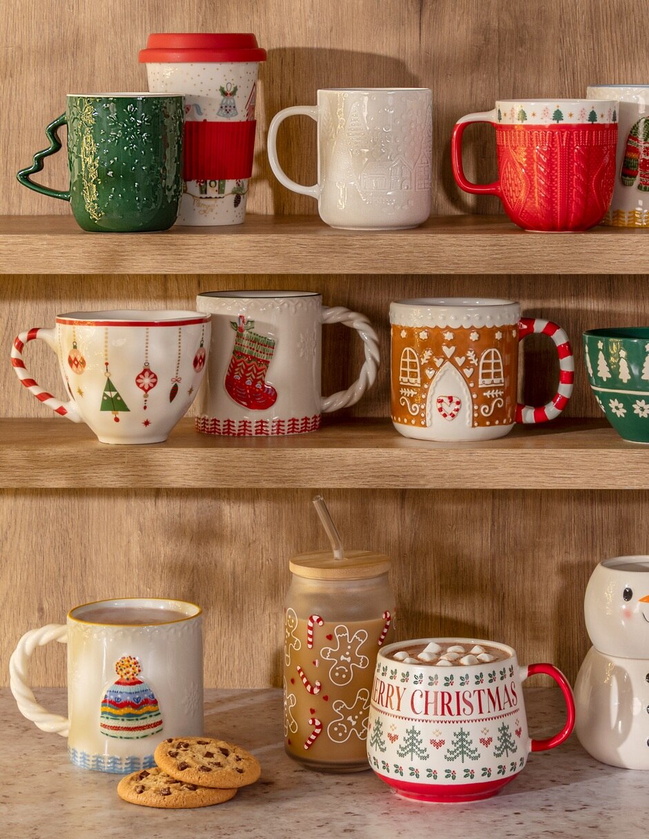 Vaso con tapa NAVIDAD de Cerámica con 1 pieza piezas 2