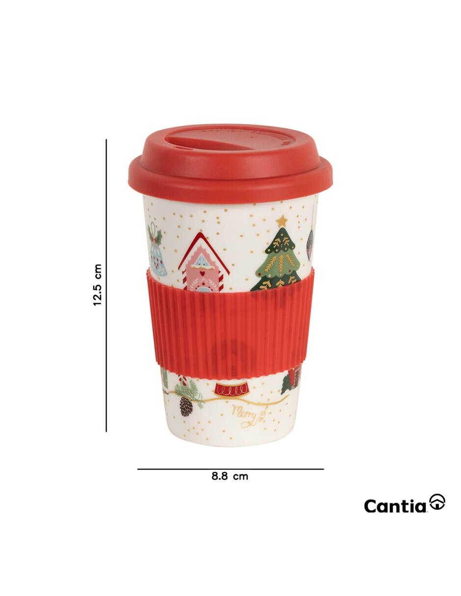 Vaso con tapa NAVIDAD de Cerámica con 1 pieza piezas 5