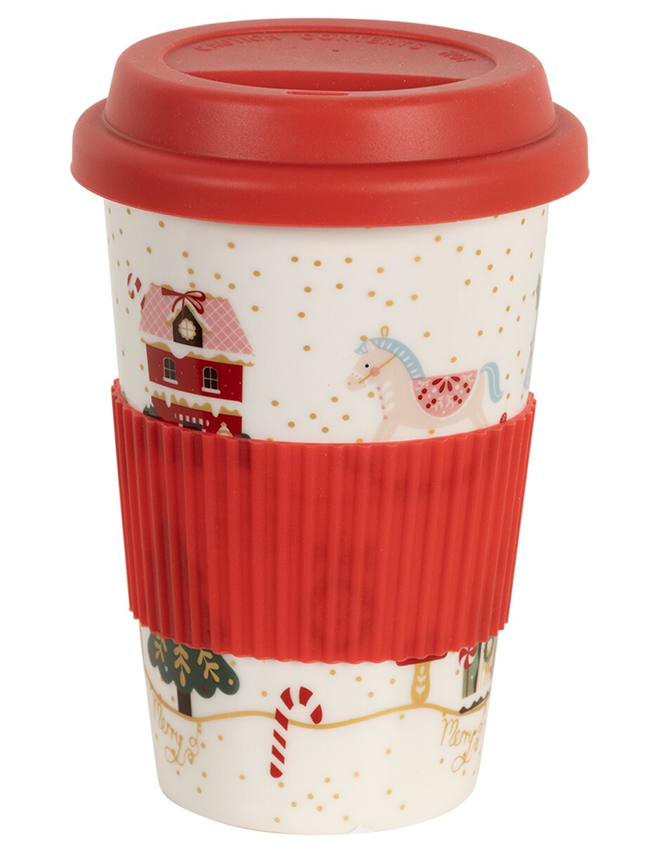 Vaso con tapa NAVIDAD de Cerámica con 1 pieza piezas 4