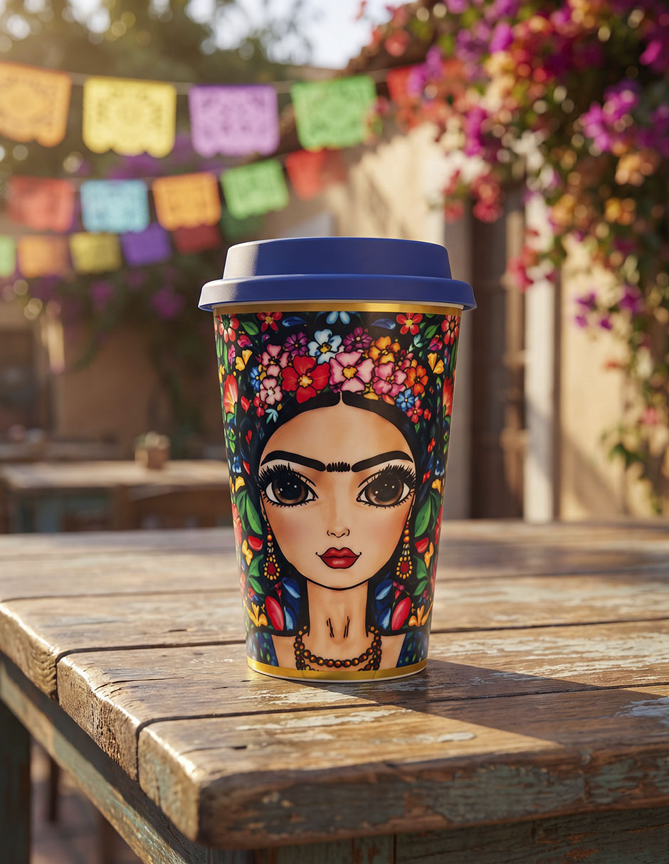 Vaso con tapa de Porcelana con 1 pieza piezas 2