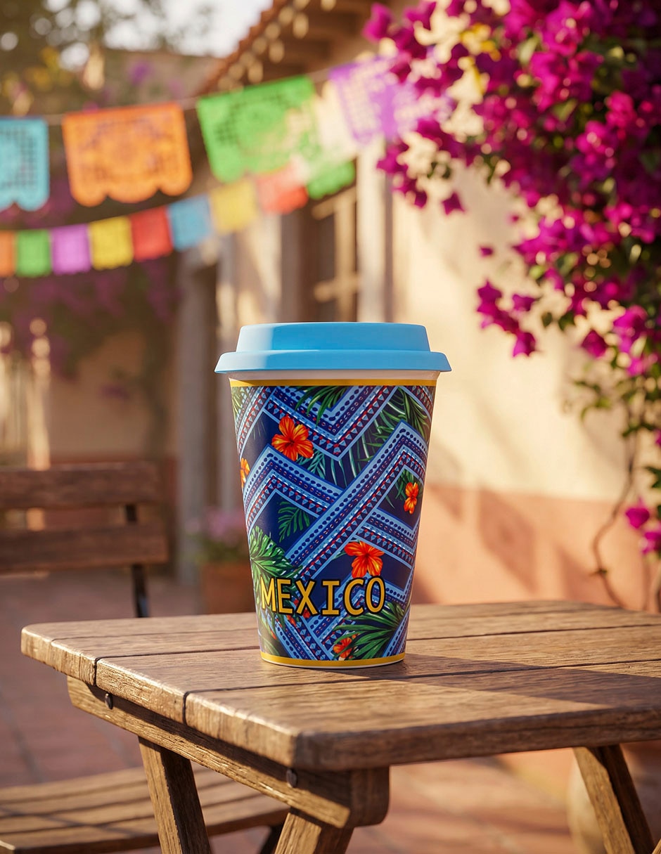 Vaso con tapa de Porcelana con 1 pieza piezas 2