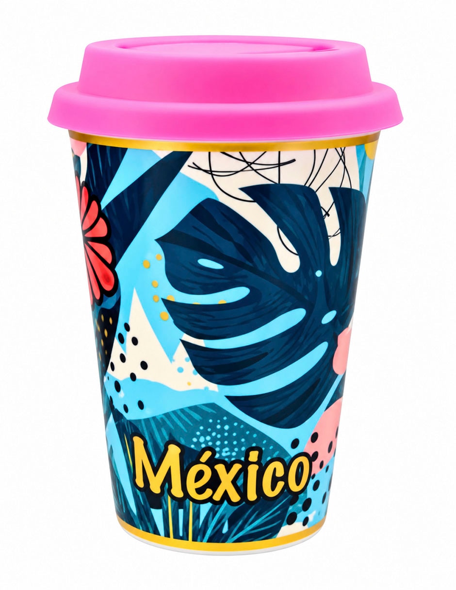 Vaso con tapa de Porcelana con 1 pieza piezas 2