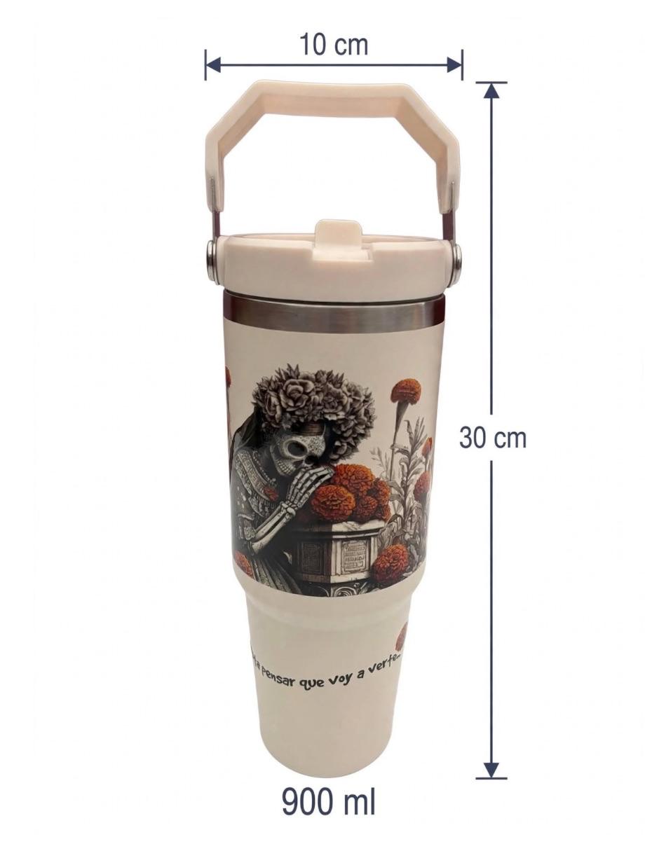Termo doble pared de Acero inoxidable con tapa Flip top 7