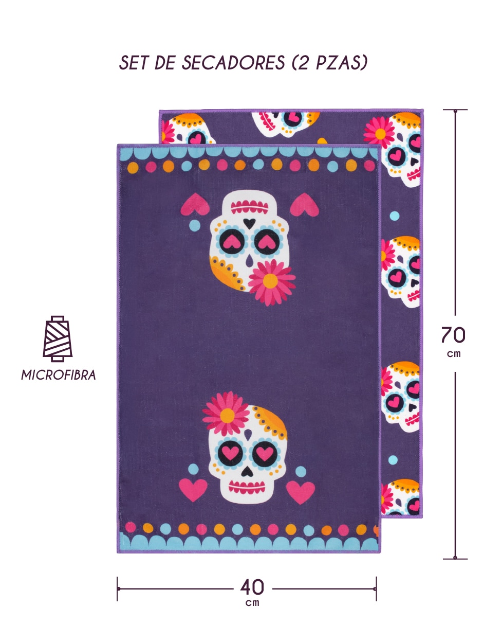 Set de toalla microfibra 2 piezas piezas 9