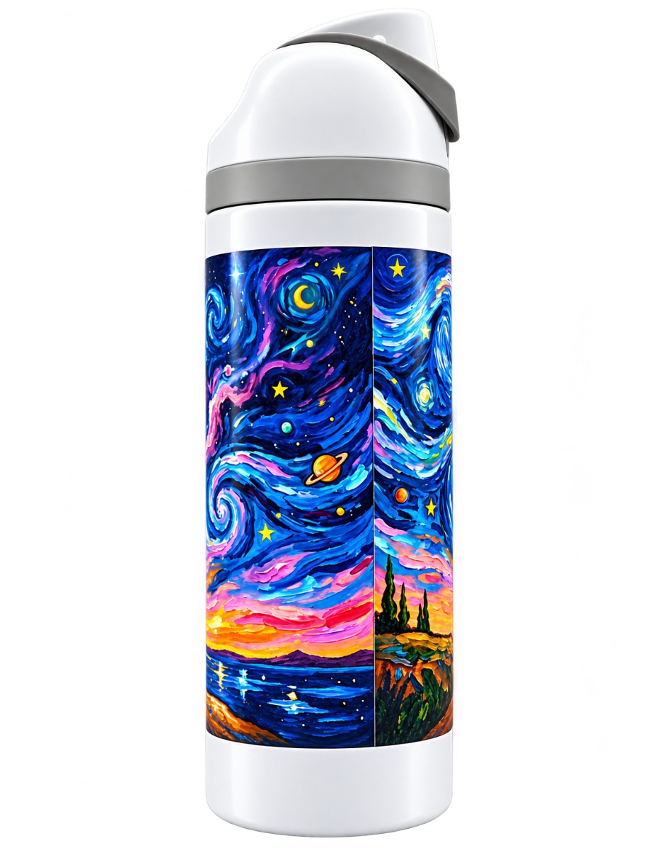 Termo de Acero inoxidable SNOOPY NOCHE ESTRELLADA con tapa Rosca 5