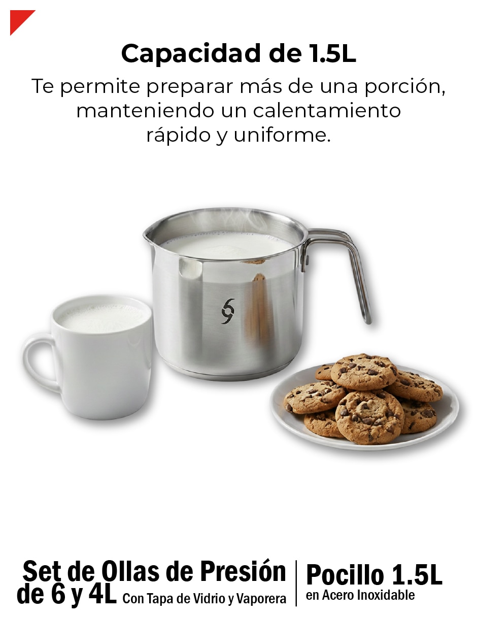 Set olla de presión sin familia 5