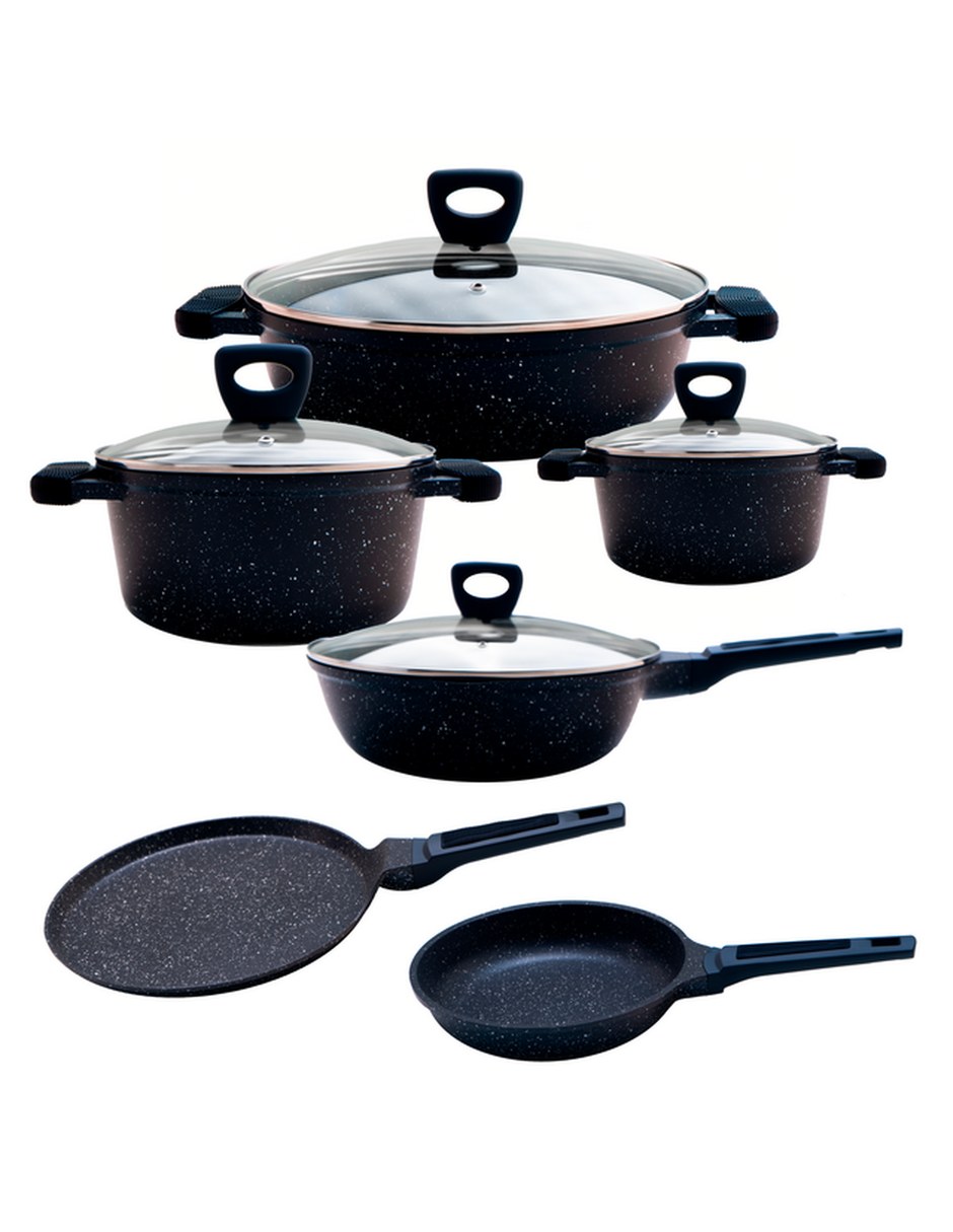 Batería de cocina de Aluminio antiadherente Cerámica 10 piezas piezas 1