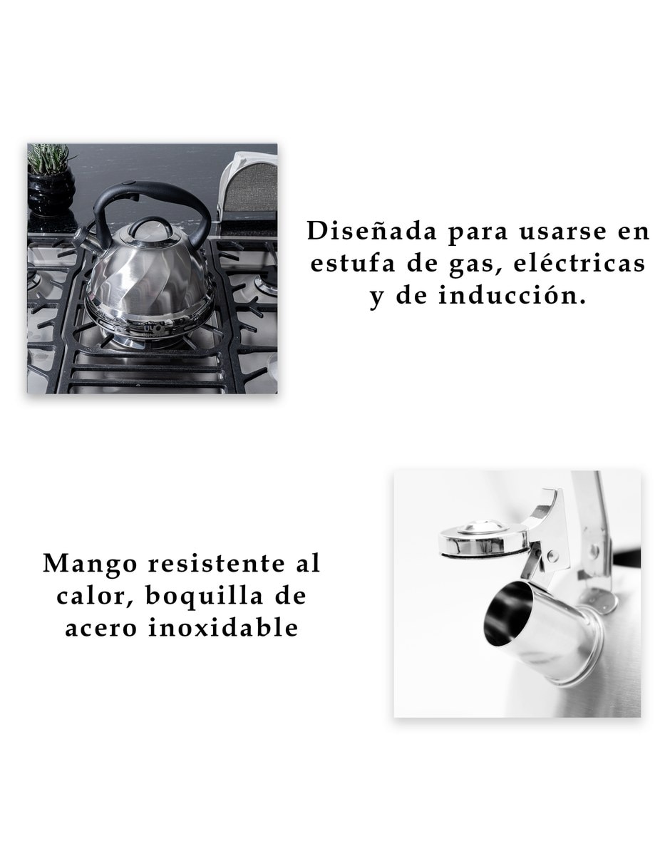 Tetera silbadora de Acero inoxidable 4