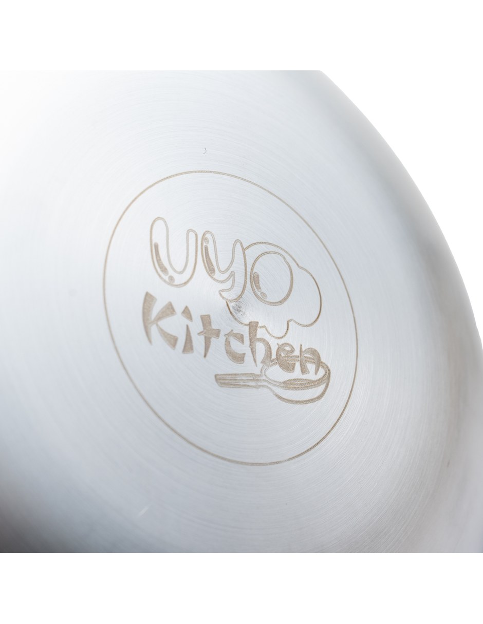 Sartén Wok de Acero inoxidable 5 piezas 4