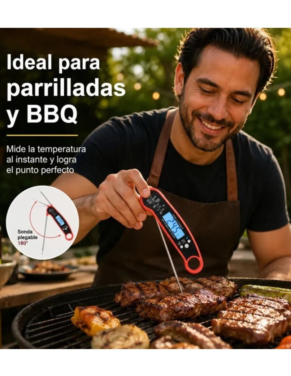 Termómetro digital para cocina lectura instantánea con pantalla digital 3