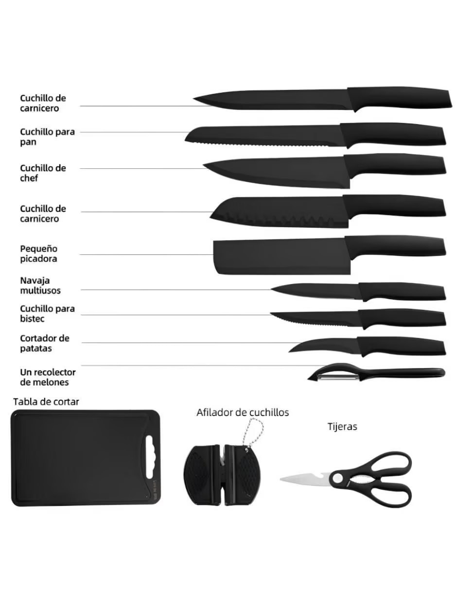 Cuchillo 12 piezas 2