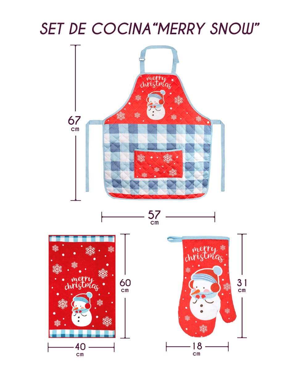 Delantal completo navidad 11
