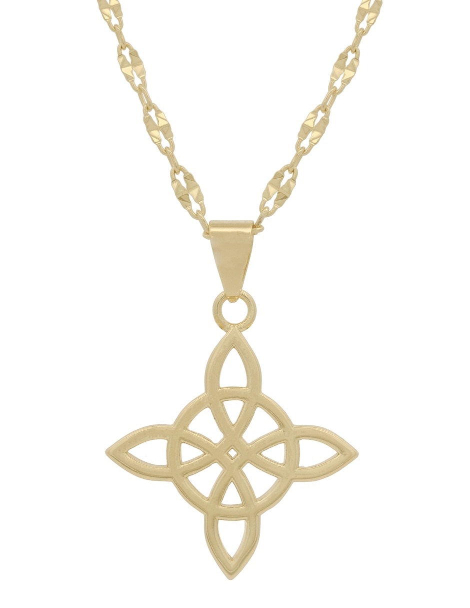 Gargantilla de nudo de bruja 18 K