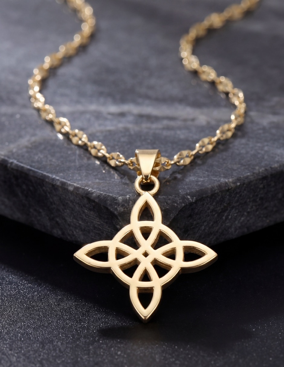 Gargantilla de nudo de bruja Horoz 18 K