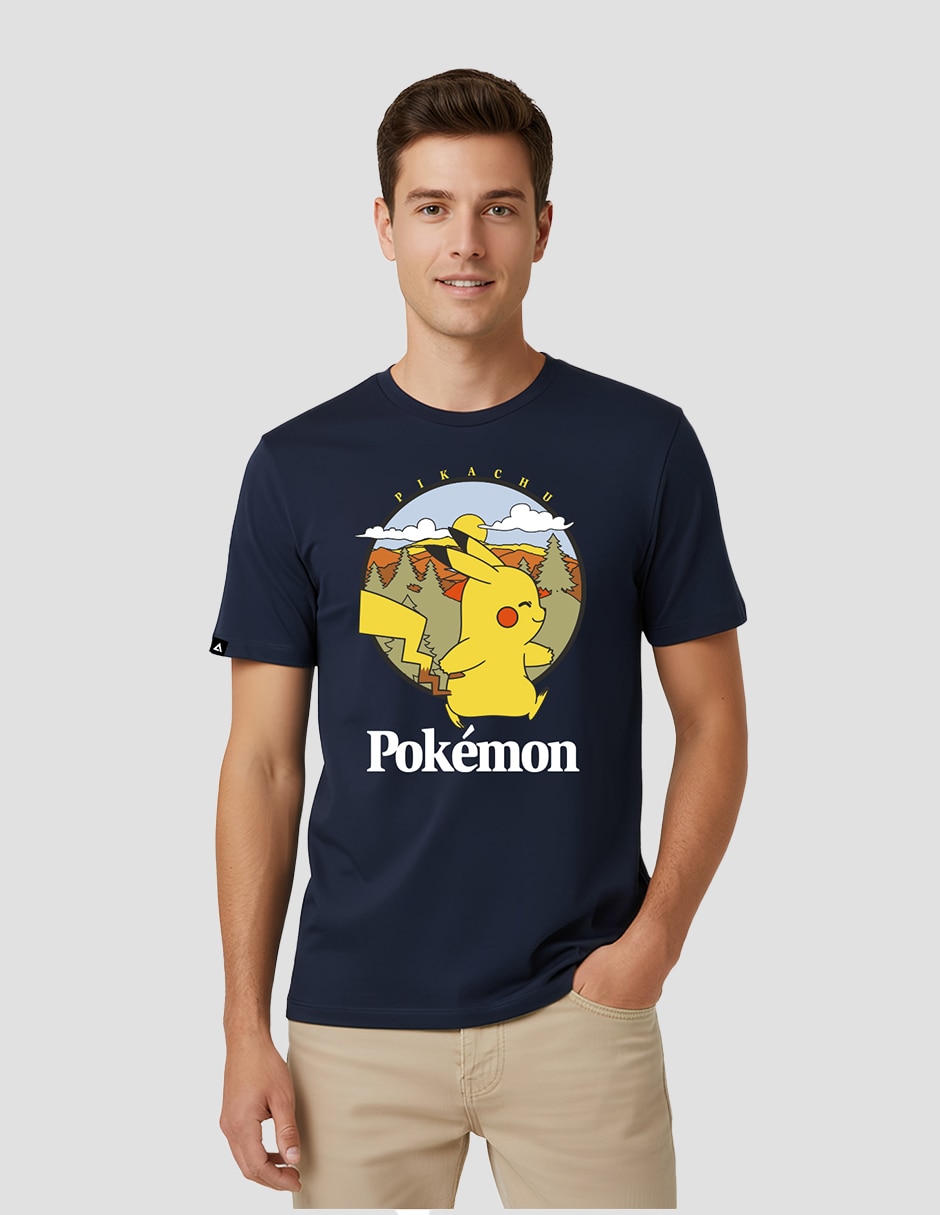 Playera Pokémon cuello redondo para hombre